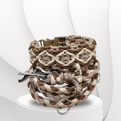 Parachute Cord Leine Beige/Braun – Bild 2