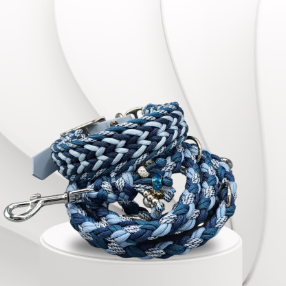 Parachute Cord Halsband Blue – Bild 3