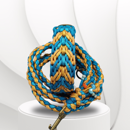 Parachute Cord Halsband Orange Ocean – Bild 4